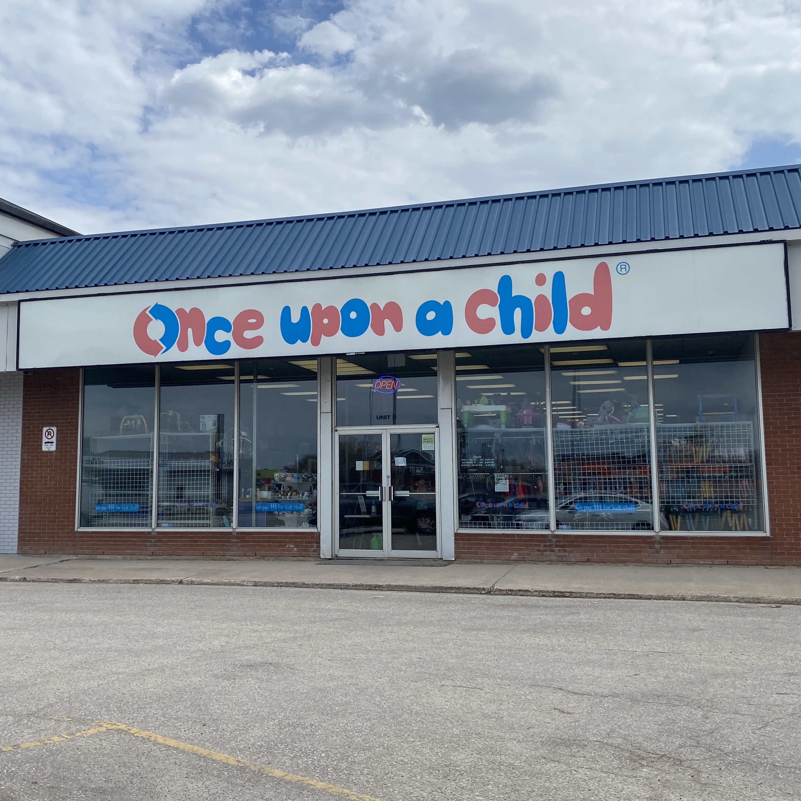 A photo of Once Upon A Child's storefront
